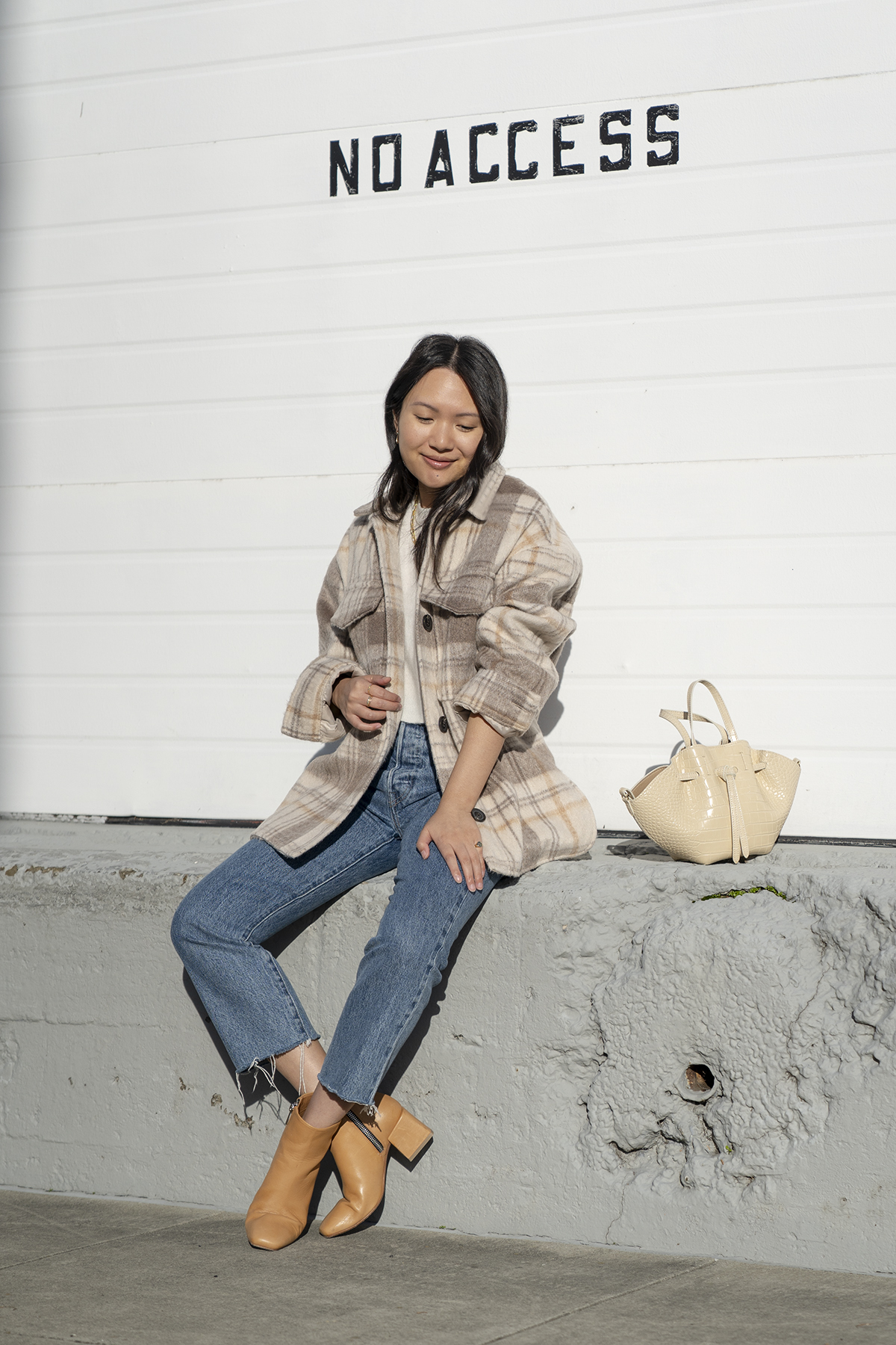 Bershka Plaid Jacket