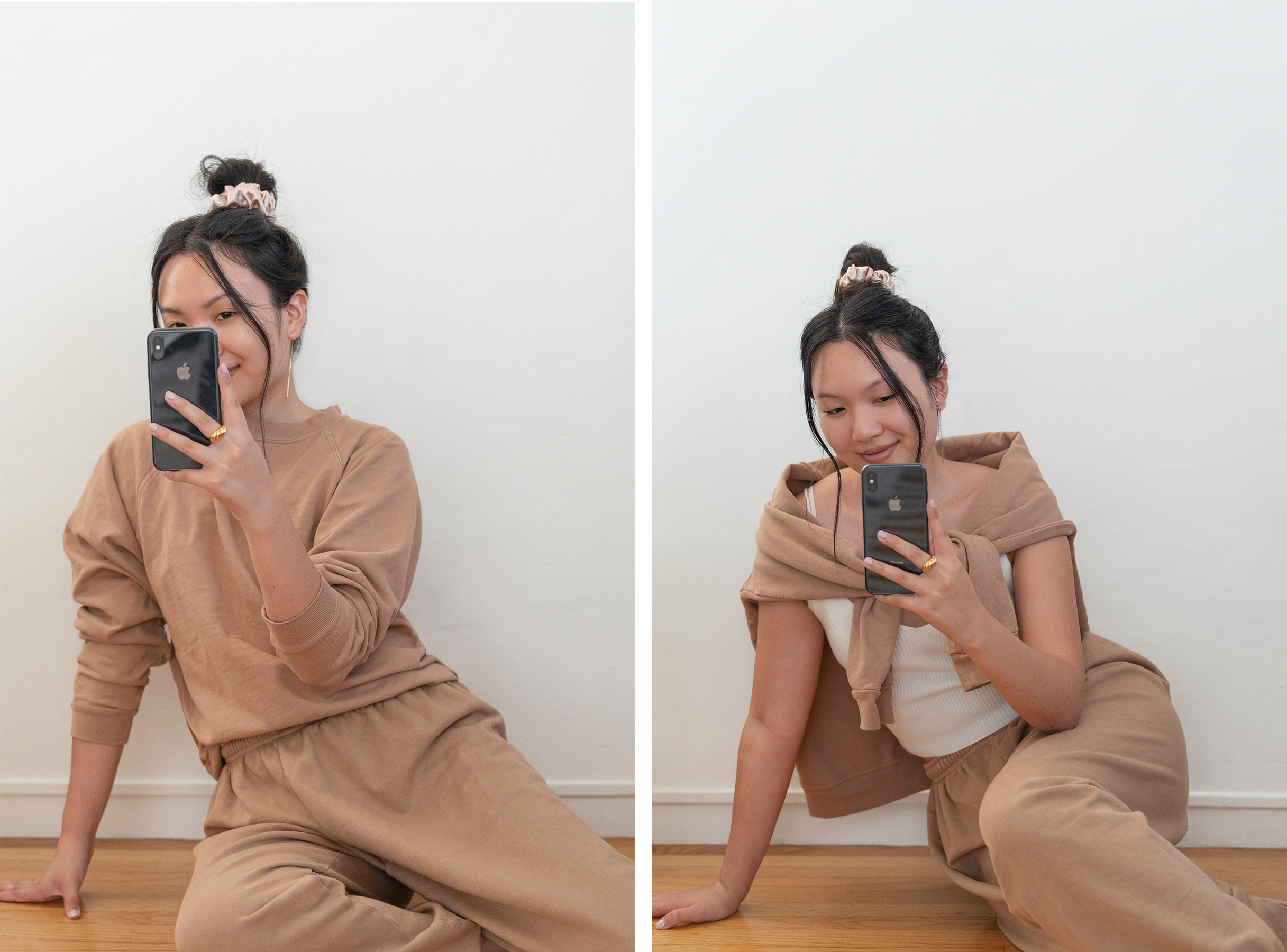 Camel sweat suit