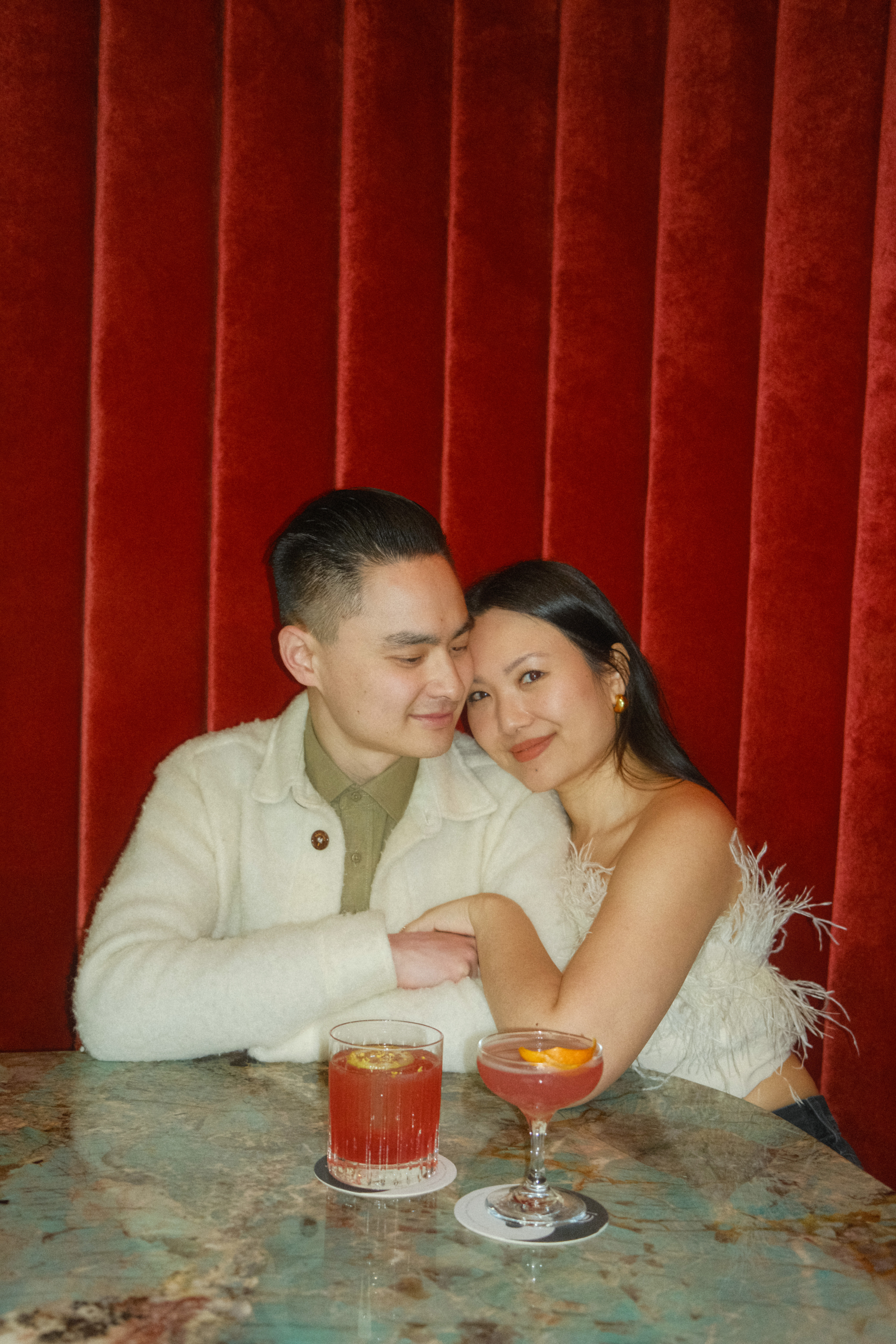 Moongate Lounge engagement photos