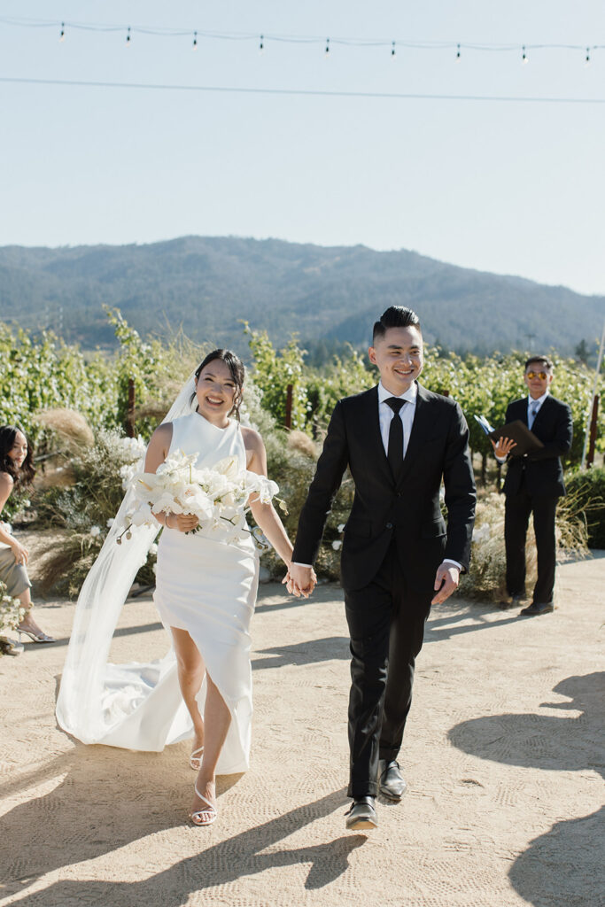 Stephanie and David's wedding in Napa, California. Photo by Nicole Donnelly.