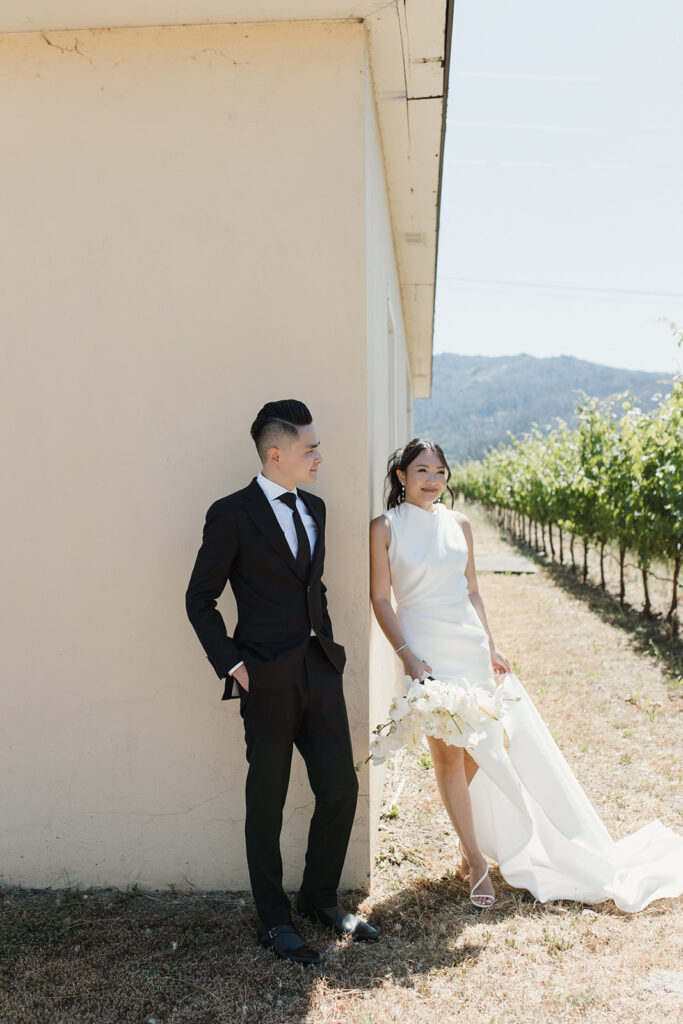 Stephanie and David's wedding in Napa, California. Photo by Nicole Donnelly.