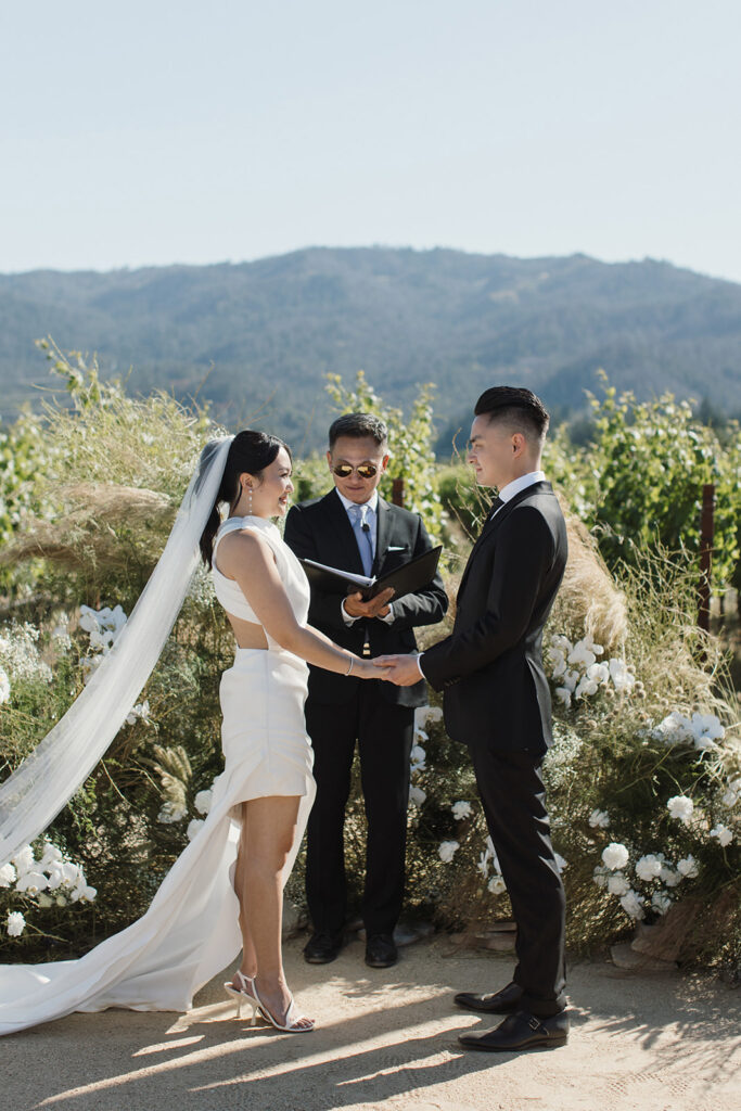 Stephanie and David's wedding in Napa, California. Photo by Nicole Donnelly.